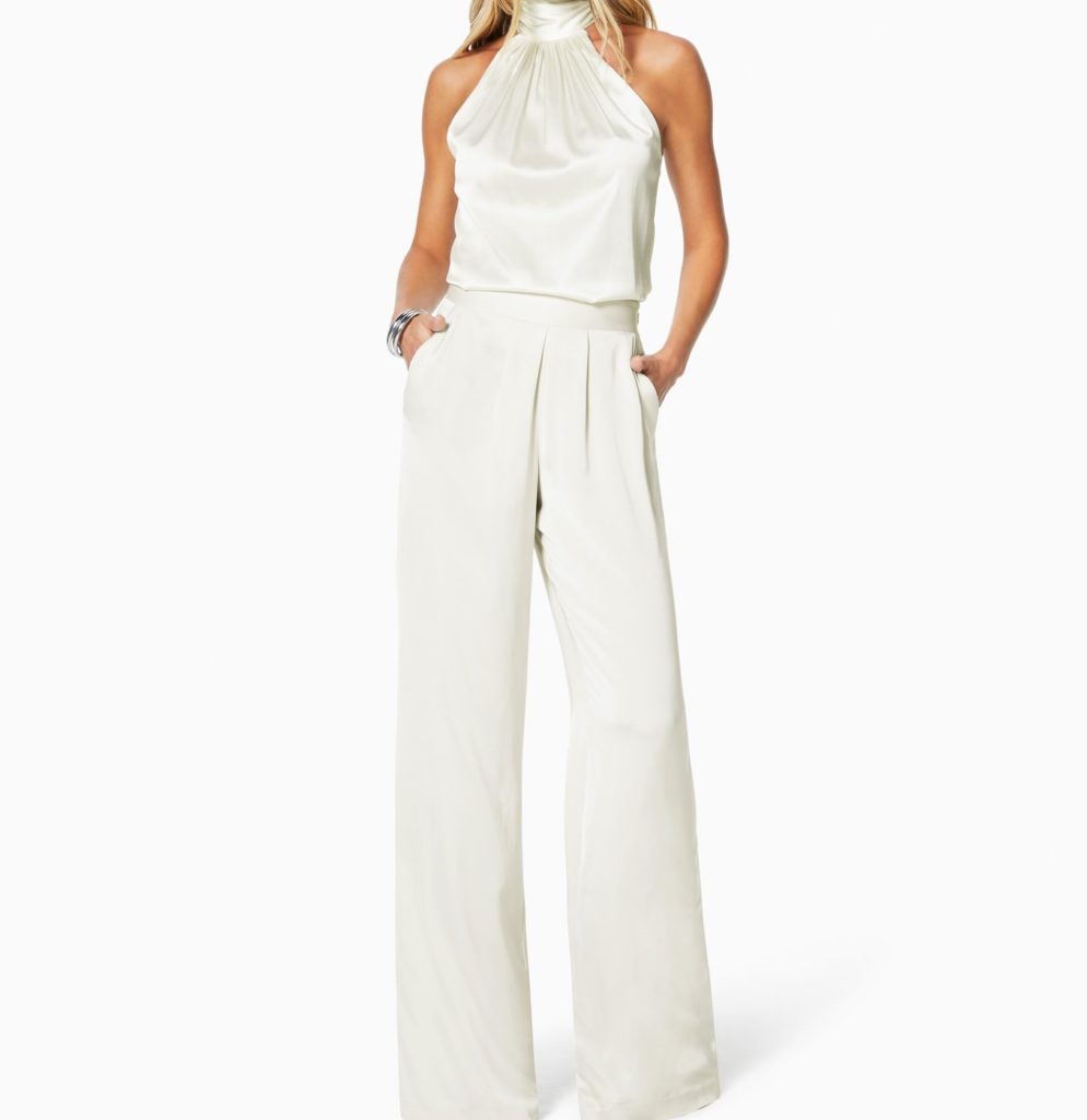 Ramy Brook Satin Iris Wide Leg Pant Review 