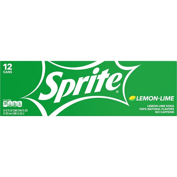 Sprite, Lemon Lime Soda, 12 Oz (Pack of 12)