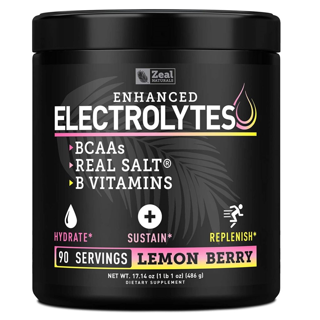 10 Best Electrolyte Powders 9 Electrolyte Powder Recovery Drink (90 Servings | Lemon Berry) w Real Salt +BCAAs +B-Vitamins Sugar Free Electrolyte Supplement w Potassium Zinc & Magnesium for Hydration - Keto Electrolytes