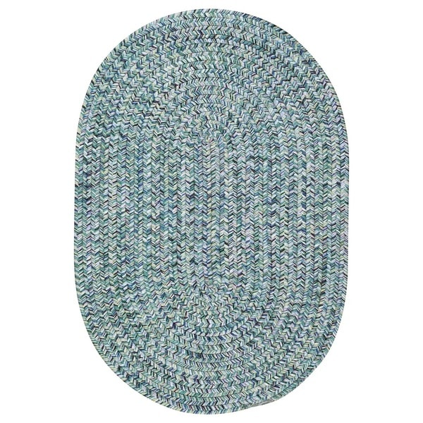 Capel Rugs Sea Glass Ocean Blue - Oval - 20" x 30"